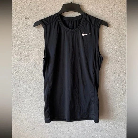 Nike Black Small Muscle Tank Top Dri-fit Fitted - Picture 7 of 11
